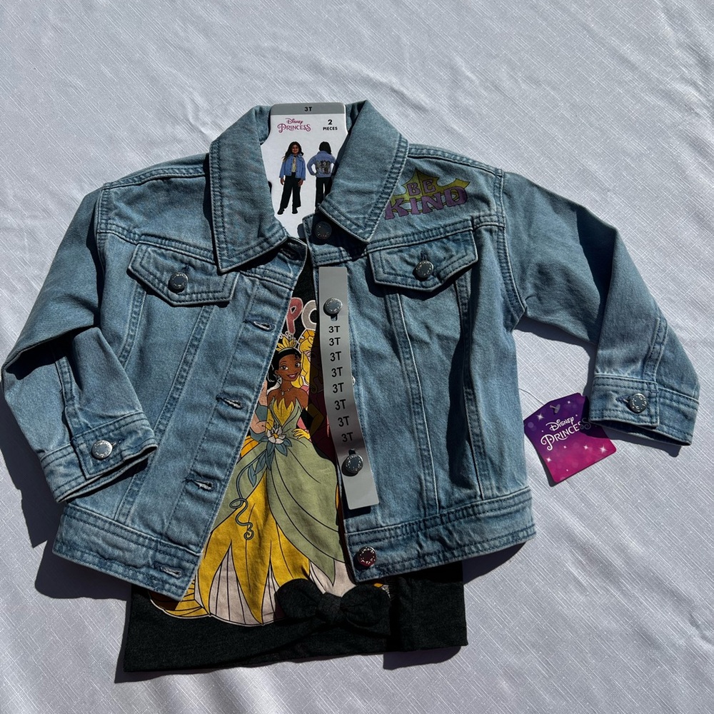 Disney Princess Blue Denim Jacket for Kids